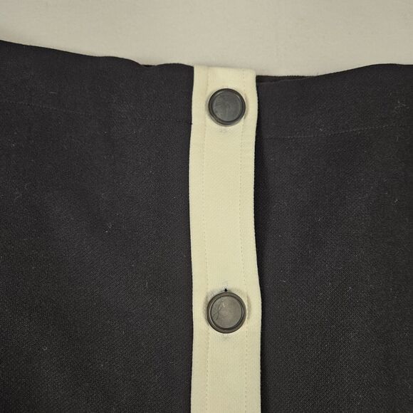 Kate Spade Mainline Colorblock Mini Skirt Size 10 Black A-Line Designer Clueless - Picture 4 of 15